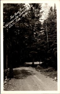 Real Photo Postcard The Road to Brissons On Shagawa in Ely, Minnesota~3299