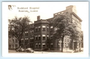 RPPC ROCKFORD, Illinois IL ~ ROCKFORD HOSPITAL 1950s Winnebago County Postcard