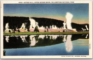Geyser Hill Upper Geyser Basin Yellowstone National Park Wyoming WY Postcard