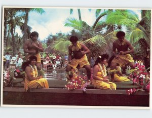 B-213483 The Double Hulled Canoes w/ Samoan Dancers Pageant of Canoes Hawaii USA