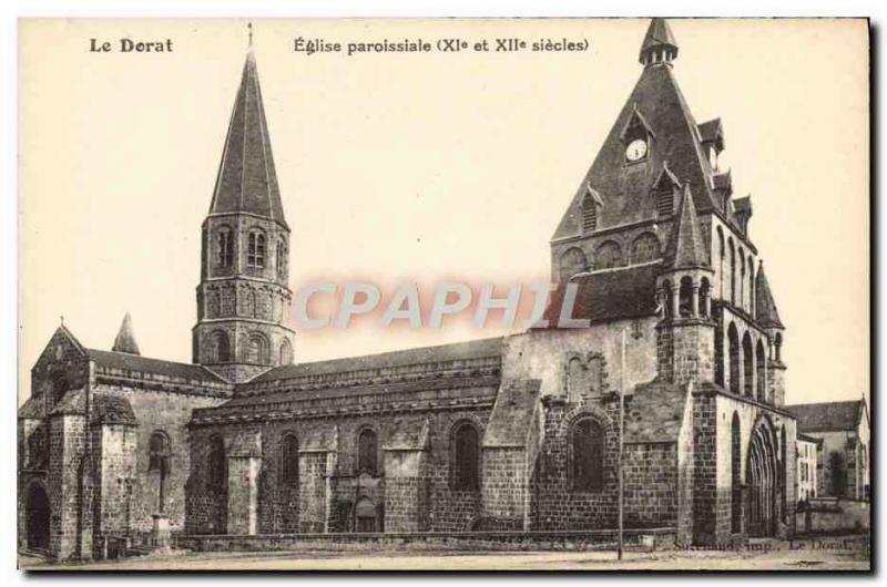 Old Postcard Dorat Parish Church