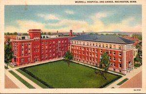 Minnesota Rochester Worrell Hospital and Annex 1938 Curteich