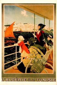 Advertising Cruise Poster Algerie Et La Tnisie