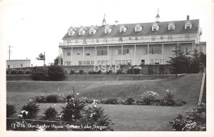 A18 OREGON Or Postcard Real Photo RPPC c1950 OCEAN LAKE Dorchester House Inn