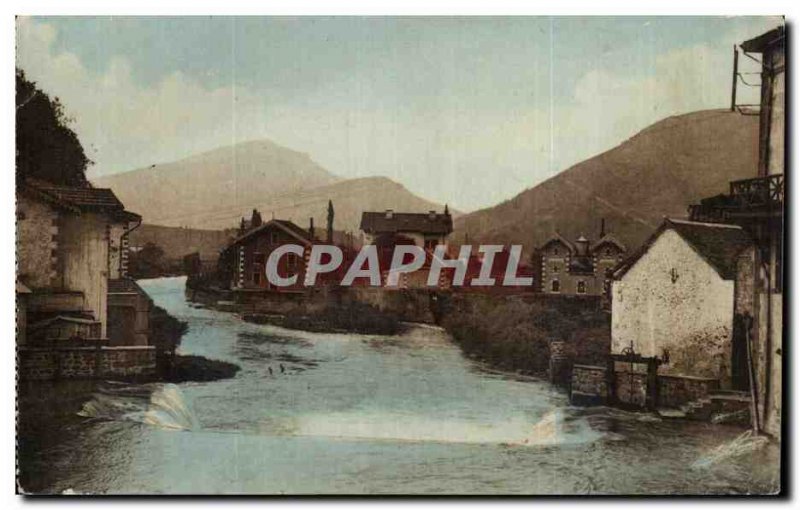 Postcard Old Basque Country Nive in St. Jean Pied de Port