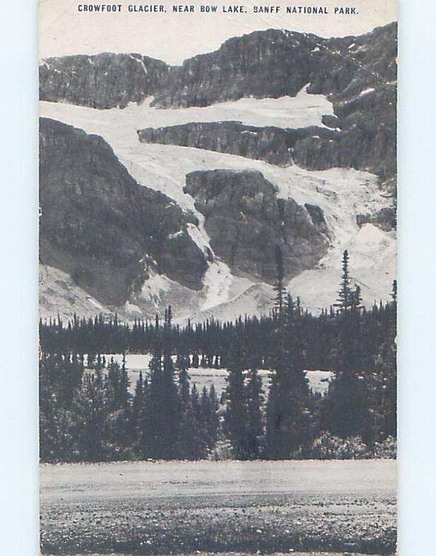 1940's CROWFOOT GLACIER Banff National Park Alberta AB F4225