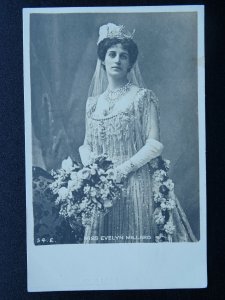 Actress MISS EVELYN MILLARD c1905 RP Postcard by A. Ellis & Walery