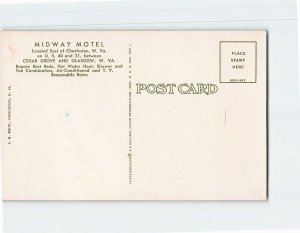 Postcard Midway Motel, West Virginia