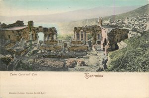 Italy Etna Taormina Greek Theater 1900s