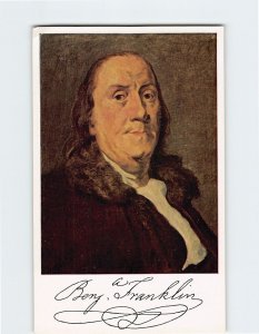 Postcard Benjamin Franklin By Duplessis, Independence Nat'l Historical Park, PA