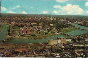 Postcard AERIAL VIEW SCENE Indianapolis Indiana IN AJ4748