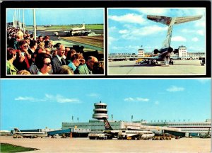 Dusseldorf, Germany  LOHAUSEN AIRPORT Flughafen TERMINAL 4X6 Aviation Postcard