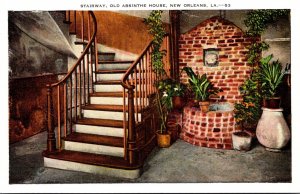 Louisiana New Orleans Old Absinthe House Stairway