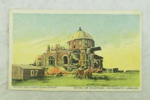 C.1906 San Francisco Earthquake Stanford Library Postcard P97