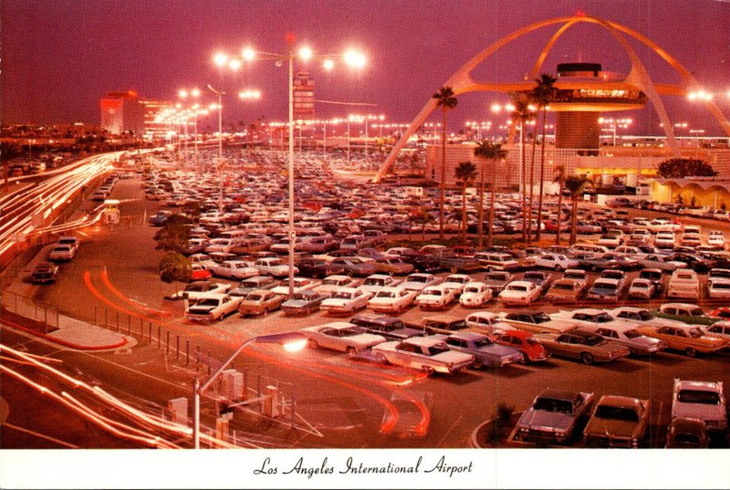 California Los Angeles International Airport At Night