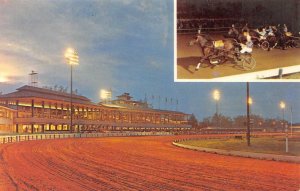 SARATOGA RACEWAY Horse Race Track Harness Racing NY ca 1950s Vintage Postcard