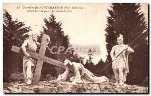 Old Postcard From Calvary Pontchateau Jesus Tomb The Second Time