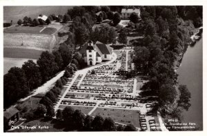 Sweden Övre Ulleruds Kyrka Ovre Vintage RPPC 09.89