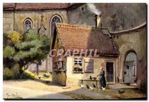 Old Postcard Rothenburg Tauber Zollhauschen