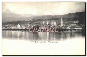 Old Postcard Evian les Bains Vue Generale