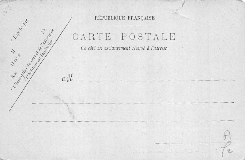 France Paris L'Entree du Carrousel Carriage vintage postcard