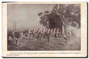 Old Postcard After the victory of Patay on June 29 Army