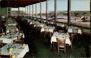 South Bend Indiana IN St. Joseph County Airport Restaurant Vintage Postcard
