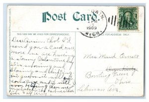 Circa 1909 Mackinac Island Town View Block House Michigan Vintage Postcard F24 