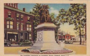 MaIne Portland Longfellow Monument Longfellow Square Dexter Press