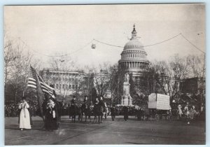 Repro WASHINGTON, D.C. - Pennsylvania Ave WOMEN'S SUFFRAGE PARADE 4x6 Postcard