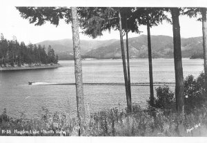 Vintage Real Photo Postcard of Hayden Lake, North Idaho by Ross Hall