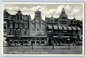 Netherlands Postcard Café Restaurant Gebrs. Brinkmann Haarlem c1920's