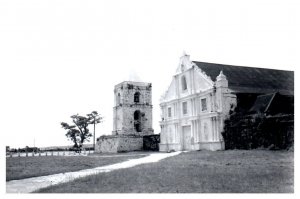 Old Churches in Samar Philippines 1945 RPPC Postcard  Repro