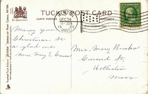 Tucks Yuletide 104 Peaceful Joys c1909 Vintage Postcard W29 