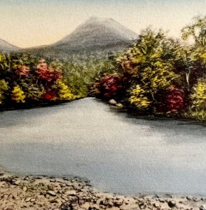 Doubletop Mountain Sourdnahunk Maine Postcard Baxter State Park 1910s-20 DWS5B