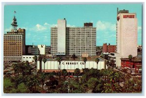 c1960's Downtown Hemming Park Hotel George Washington Jacksonville FL Postcard