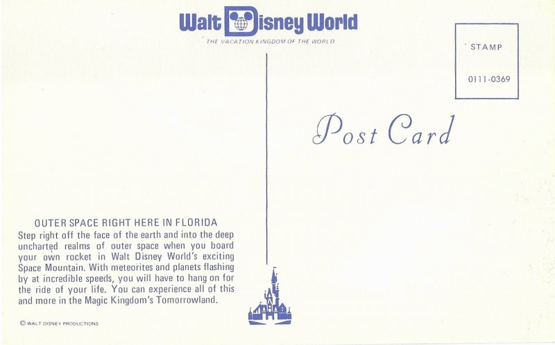 Board at Rocket at Space Mountain Ride Disney World Florida