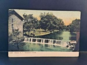 Postcard 1909 View of Newtown Creek in Elmira, NY.   W8