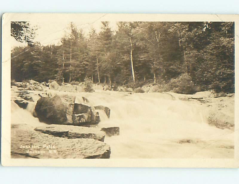 Pre-1930 rppc JACKSON FALLS WATERFALL Jackson - North Conway NH r6987