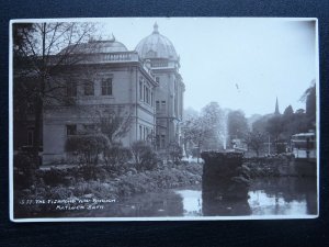 Derbyshire MATLOCK BATH The Fishpond & Pavilion - Old RP Postcard by Donlion
