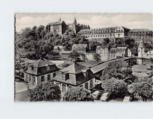 Postcard Lahnbrücke und Schloß, Weilburg, Germany