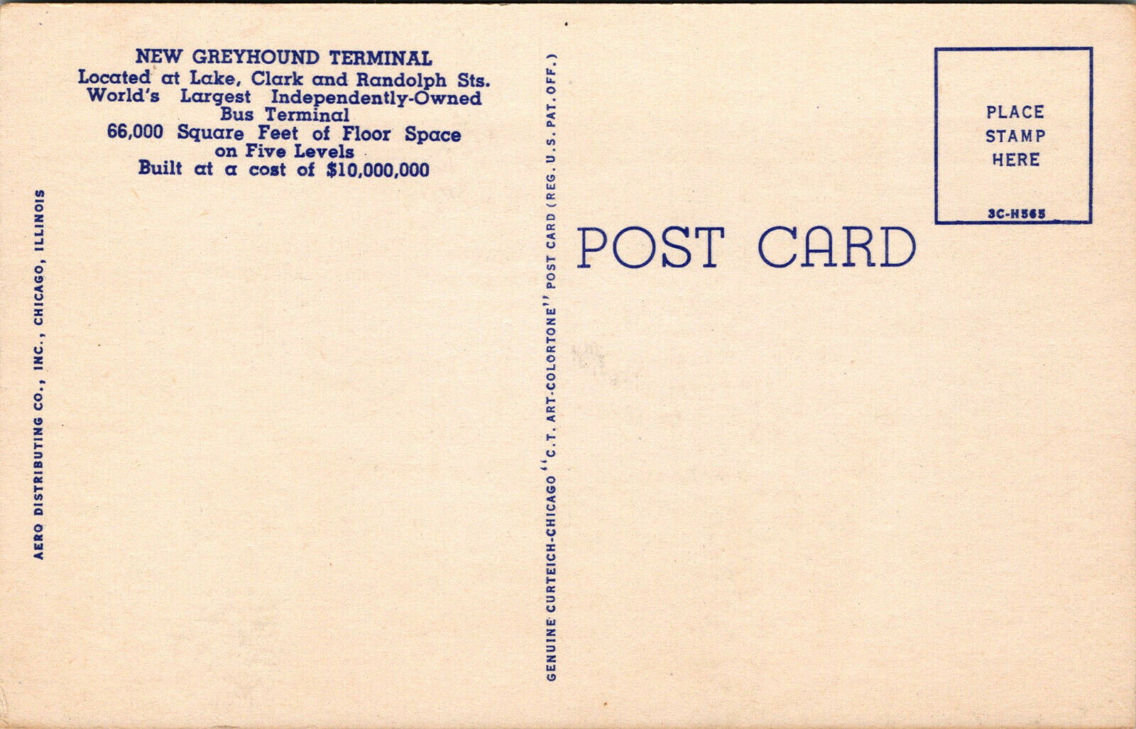 Vtg Chicago IL Interior View Greyhound Bus Terminal Station 1950s Linen