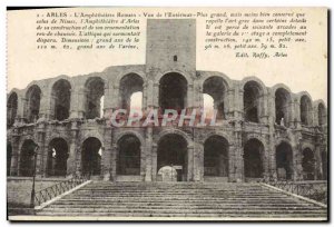 Old Postcard Arles L & # 39Amphitheatre Romain View From & # 39Exterieur