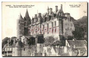 Old Postcard Loches Overview of the Royal Castle