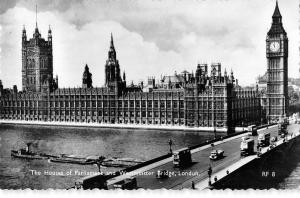 BR77286 the houses of parliament and westminster bridge  london  real photo  uk