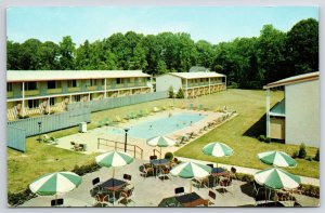 Charterhouse Hotel Annapolis Maryland MD Swimming Pool Canopies Rooms Postcard