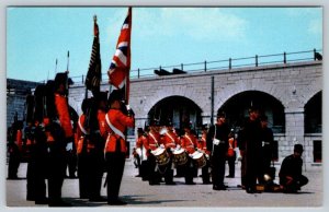 Colour Party And Drummers, Fort Henry Guard, Kingston Ontario, Postcard #2