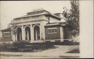 Pepperell MA Library c1905 Real Photo Postcard