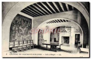 Old Postcard Chateau de Chaumont sur Loire Dining Room