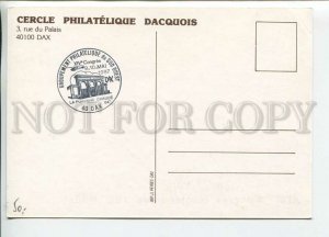 450131 FRANCE 1987 year philatelic congress helicopter Dax special cancellations